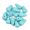 Dyed Synthetic Turquoise 3 Hole Guru Beads G-C198-01A-03-1