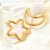 304 Stainless Steel Stud Earrings EJEW-B140-05G-3
