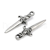 316 Surgical Stainless Steel Pendants STAS-G349-13AS-2