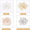 Unicraftale 80Pcs 4 Colors 304 Stainless Steel Tube Bails STAS-UN0027-75-5