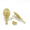 304 Stainless Steel Stud Earring Findings STAS-Q225-09G-2