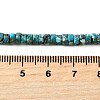 Synthetic Silver Line Turquoise Beads Strands G-L617-F03-2x4mm-5