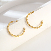 304 Stainless Steel Twist Ring Stud Earrings AB1696-2-3