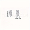 Flip Flop Alloy Crystal Rhinestone Stud Earrings FS-WGD6AB8-02-3