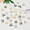 FIBLOOM 12Pcs 6 Style Stainless Steel Hoop Earrings for Women EJEW-FI0002-08-5