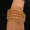 4Pcs Luxurious Oval Zinc Alloy Bangle Set XX0385-2-2
