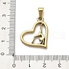 304 Stainless Steel Pendants STAS-Q343-10G-3