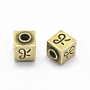 Brass Beads KK-P130-002AB-NR-1