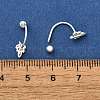 S999 Fine Silver Stud Earrings EJEW-A127-04S-5