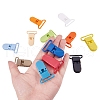 80Pcs 20 Colors Eco-Friendly Plastic Baby Pacifier Holder Clip KY-PH0007-03-3
