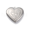 304 Stainless Steel Locket Pendants STAS-S171-13P-05-1