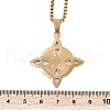304 Stainless Steel Trinity Knot Pendant Necklaces for Men Women NJEW-K283-36G-3