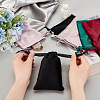  20Pcs 5 Colors Rectangle Velvet Packing Pouches TP-NB0001-51-3