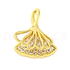 Frech Style Brass Micro Pave Cubic Zirconia Pendants KK-A232-05A-G-1