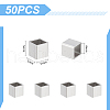 Unicraftale 50Pcs 304 Stainless Steel European Beads FIND-UN0061-09-2