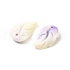 Synthetic Shell Dyed Carved Feather Charms BSHE-H111-02-2