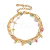 Stainless Steel Multi-strands Bracelets BJEW-D303-02G-4