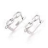 Brass Hoop Earring Findings KK-N267-24P-1