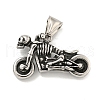 316 Surgical Stainless Steel Pendants STAS-E212-144AS-2