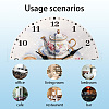 MDF Printed Wall Clock HJEW-WH0058-028-3