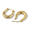 Ion Plating(IP) 304 Stainless Steel Oval Hoop Earrings for Women EJEW-I284-09G-2