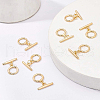 Brass Toggle Clasps KK-BC0005-60G-5