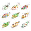 Alloy Enamel Pendants PALLOY-TAC0009-25P-2