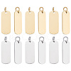 Unicraftale 12Pcs 2 Colors 201 Stainless Steel Pendants STAS-UN0057-04-1
