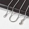 Tarnish Resistant 304 Stainless Steel Necklaces NJEW-E080-18P-2