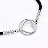 Adjustable Nylon Cord Braided Bead Bracelets BJEW-L640-05P-4