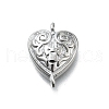 Brass Flower Heart Links KK-K400-49P-03-1