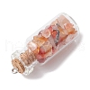 10Pcs 10 Styles Glass Bottle Pendants PALLOY-JF02875-5