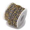 304 Stainless Steel Enamel Figaro Chains CHS-U003-02G-15-3