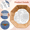 4 Sheets 11.6x8.2 Inch Stick and Stitch Embroidery Patterns DIY-WH0455-193-4