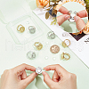 Unicraftale DIY Blank Dome 304 Stainless Steel Open Cuff Ring Making Kit DIY-UN0055-83-4