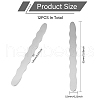 BENECREAT 12Pcs Stainless Steel Flat Ring Blanks FIND-BC0013-43-2