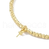 Brass Adjustable Beaded Bracelets Making KK-U020-19G-3