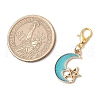 Alloy Enamel Pendant Decorations HJEW-JM03289-3