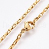 304 Stainless Steel Box Chain Necklaces NJEW-F248-22B-G-2
