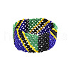 Bohemian Style Glass Seed Beaded Bracelets for Women FS-WGBF549-06-3