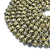 Natural Dalmatian Jasper Beads Strands G-P573-B12-01-3