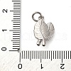 Brass Micro Pave Clear Cubic Zirconia Pendants KK-P308-81P-3