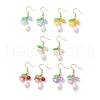 Mother's Day Jewellery Natural Cultured Freshwater Pearl Dangle Earrings EJEW-JE05861-1