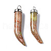 Natural Unakite Pendants G-S356-12B-2
