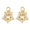 Brass Micro Pave Cubic Zirconia Pendants KK-L231-13G-01-1