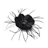 Bridal Wedding Mesh Feather Fascinator Hats Hair Chips OHAR-XCP0001-13-2