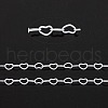 Spray Painted Brass Heart Link Chains CHC-M021-05J-2