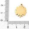 304 Stainless Steel Pendants STAS-F315-07G-03-3