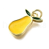 Brass Enamel Pendants KK-B136-07G-13-2