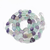 Natural Fluorite Beads Strands G-S331-6x8-007-2